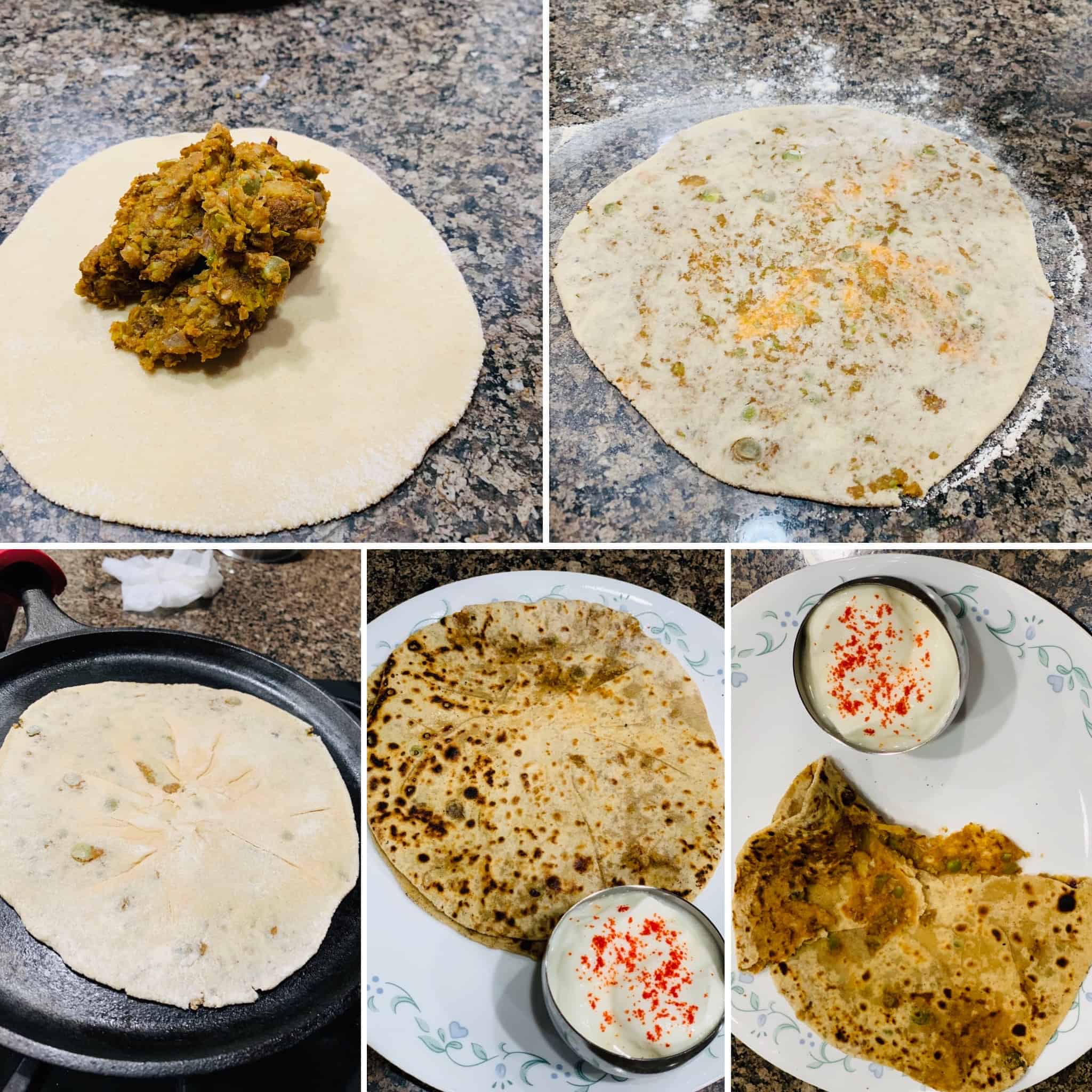 Tuvar lilva paratha-1 Tuvar lilva paratha