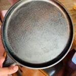 Seasoned pan.