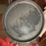 Scrubbed pan.