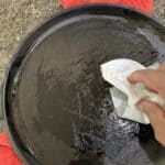 Coating with oil.