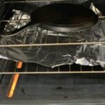 baking the pan.