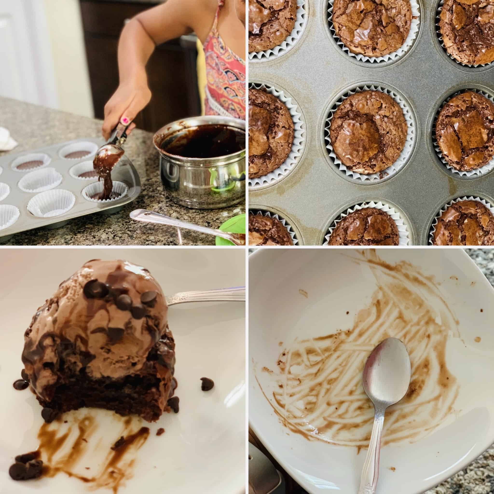 2 Ingredient Nutella Brownie Bites Prep pics for Nutella brownie