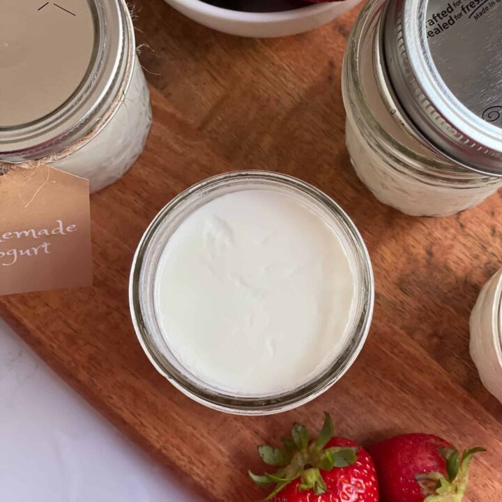 Instant pot Cold Start Yogurt in Mason Jars - Blissful Bites by Tay